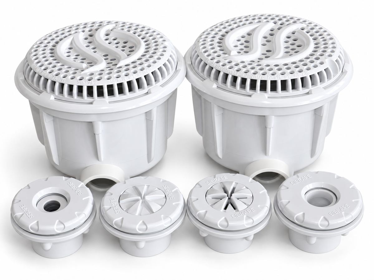 Kit Dreno Duplo para Piscina Sibrape