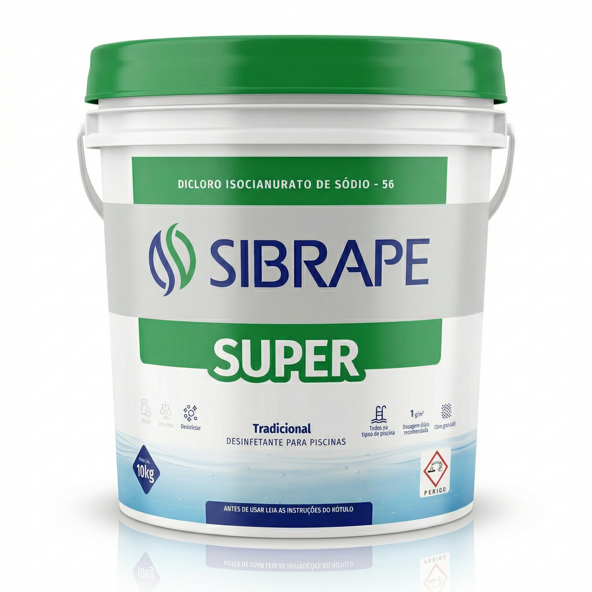 Cloro Dicloro Super 10kg - Detalhe Técnico - Sibrape
