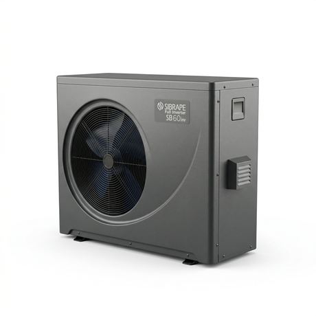 2 - Bomba de Calor Full Inverter Wi-Fi SB60 - Vista Lateral - Sibrape