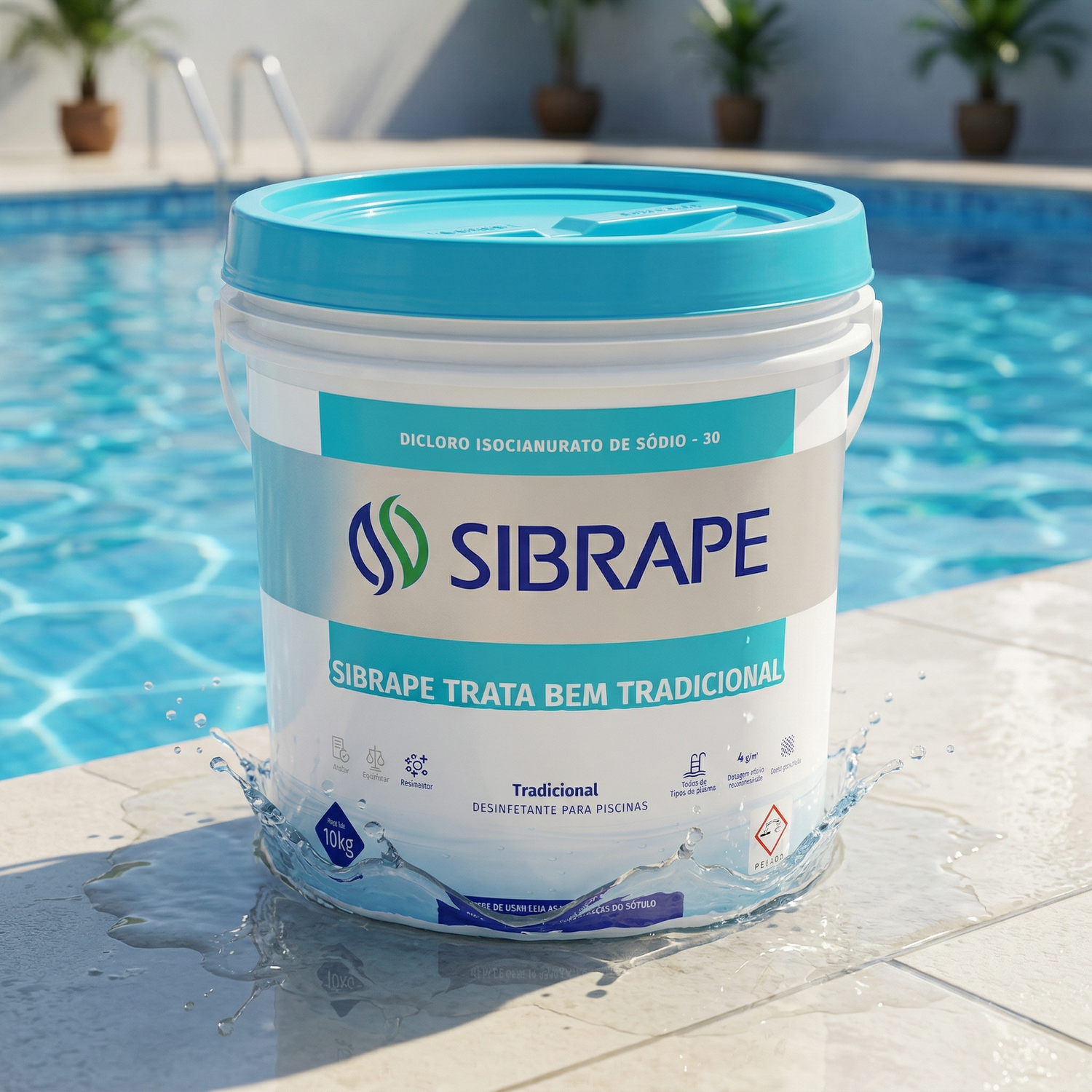 Cloro Dicloro 10kg Trata Bem - Painel de Controle - Sibrape