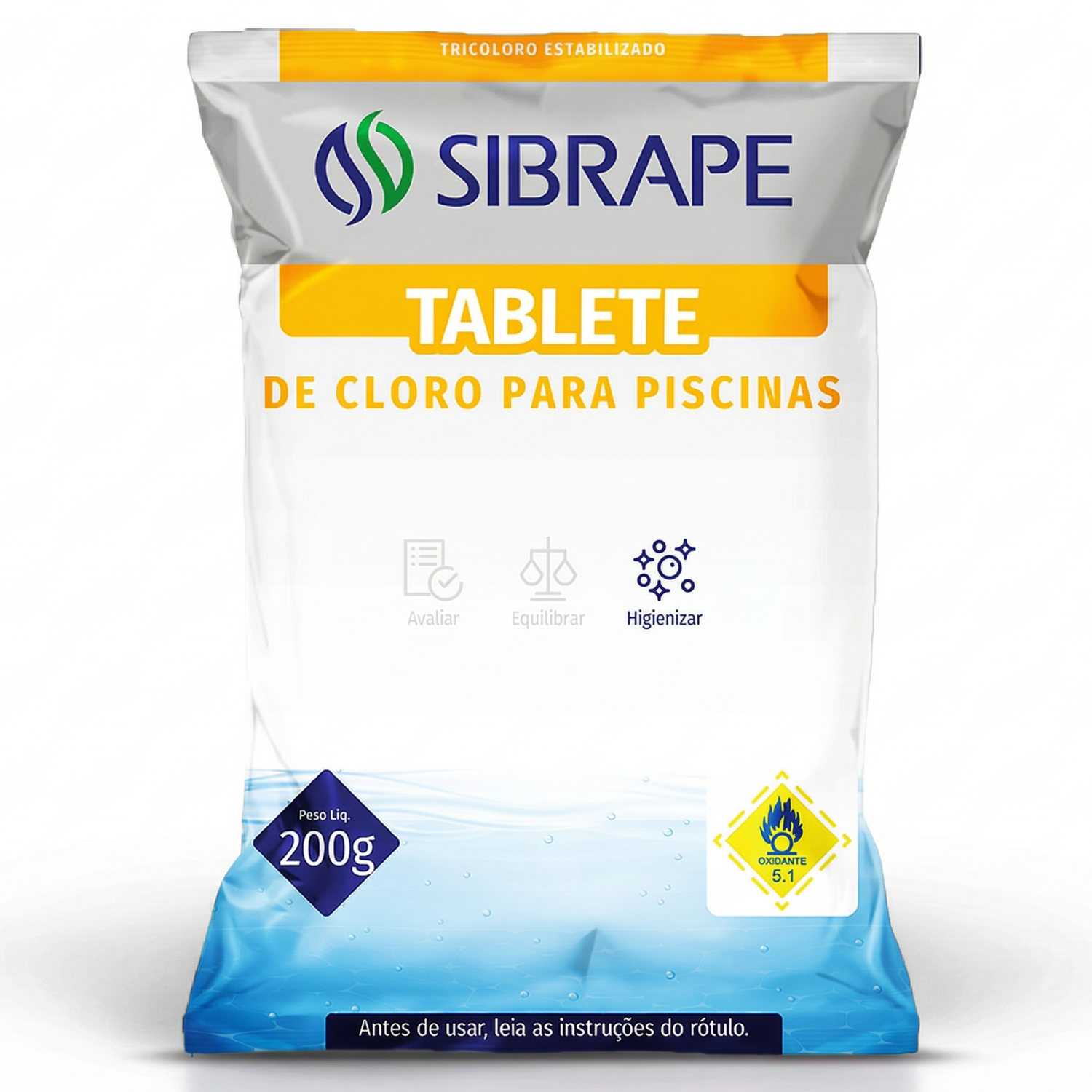 Pastilha Tricloro 90% 200g - Sibrape