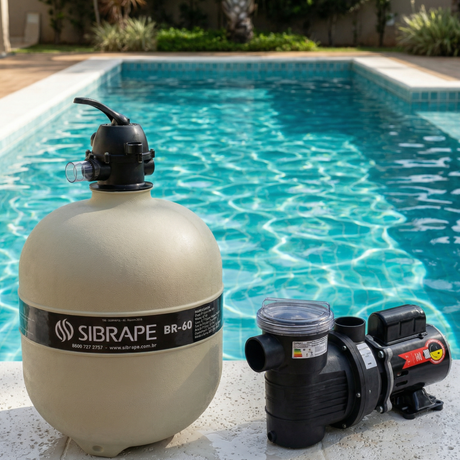 Kit Filtro BR-60 + Motobomba BPF 100 (AI) - Sibrape