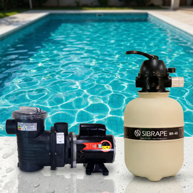Kit Filtro BR-40 + Motobomba BPF 050 (AI) - Sibrape