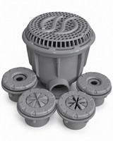 Kit Dreno para Piscina de Vinil Cinza