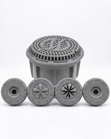 Kit Dreno para Piscina de Vinil Cinza
