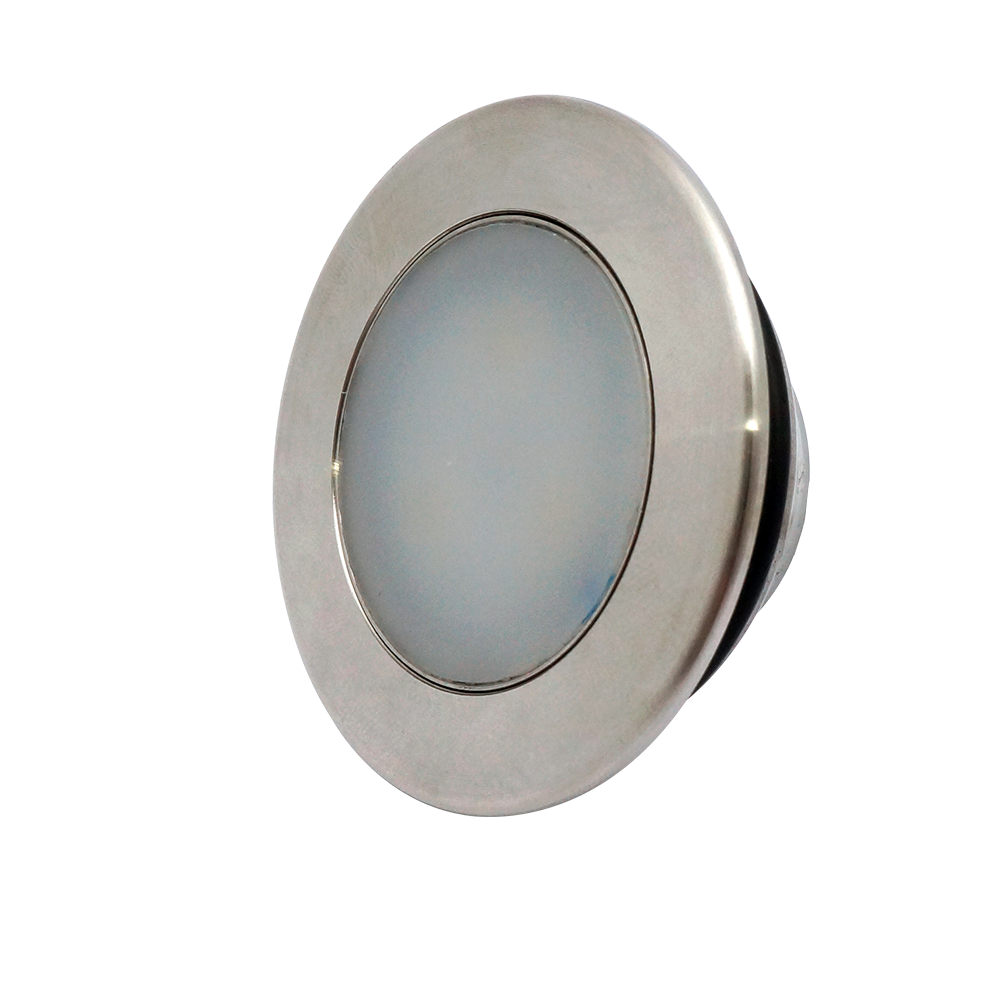 Refletor LED RGB 20W Inox Sirius - Vista Lateral - Sibrape