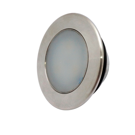 Refletor LED RGB 12W Inox Sirius - Vista Lateral - Sibrape