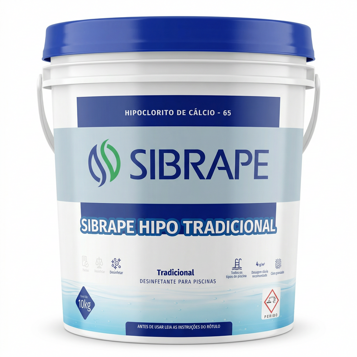 Cloro Hipoclorito Tradicional 10kg - Sibrape