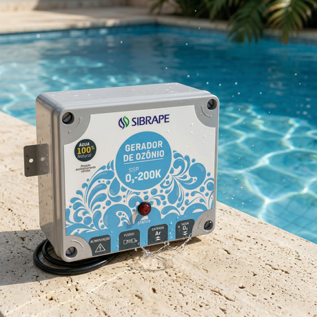 Gerador de Ozônio O3 200K 220V (Sem Venturi) - Instalação - Sibrape